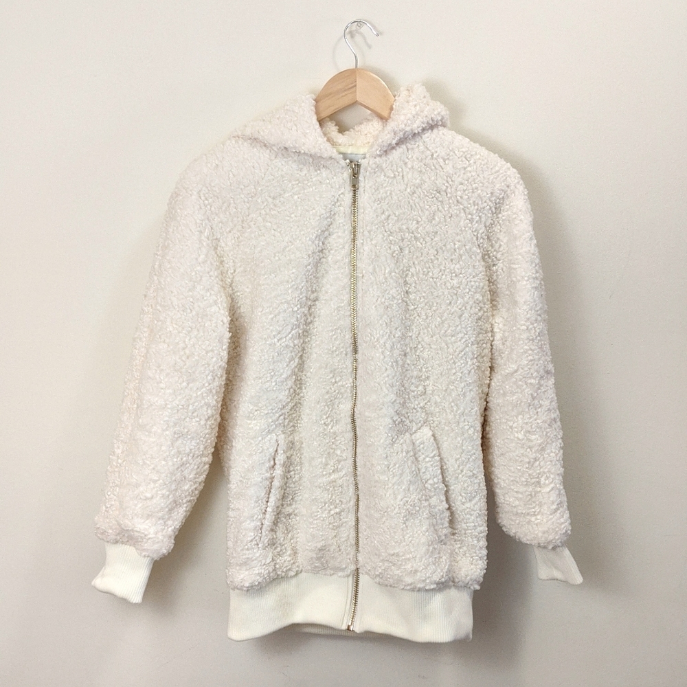 Forever 21 Faux Shearling Bomber Jacket - Picture 2 of 7